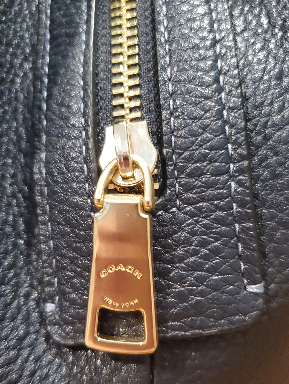 NEW Coach Denim Hallie Bag With Painted Floral - Picture 10 of 14